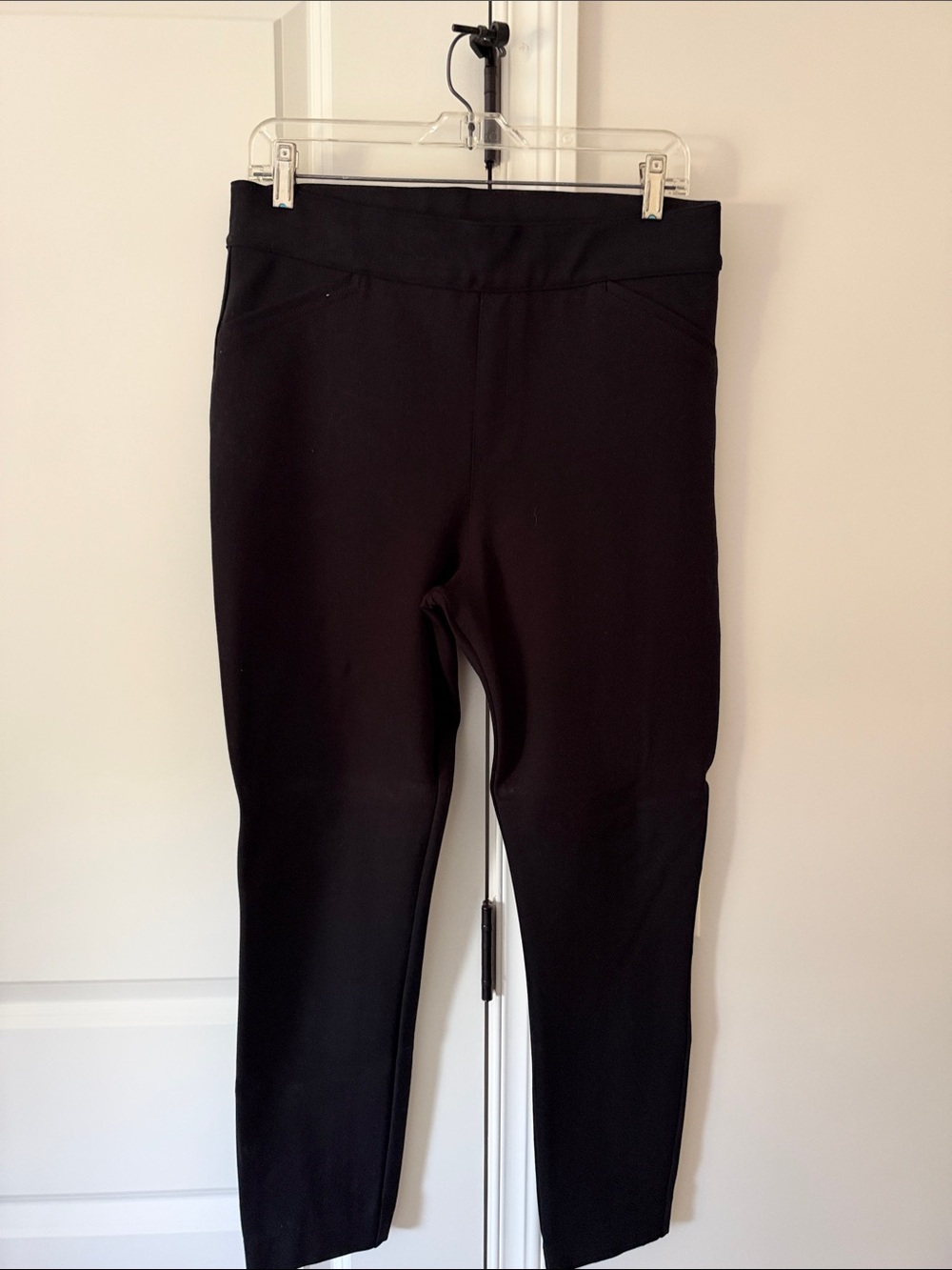 Spanx Black Ponte Knit Pull-On Pants